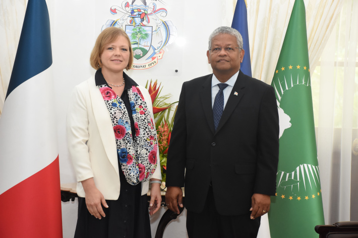 Cérémonie d’accréditation de la Nouvelle Ambassadrice de France, Madame ...