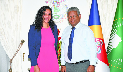 Female boxing bronze medallist Arianna Memee calls on President Ramkalawan