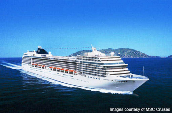 MSC Orchestra on its way to Seychelles
