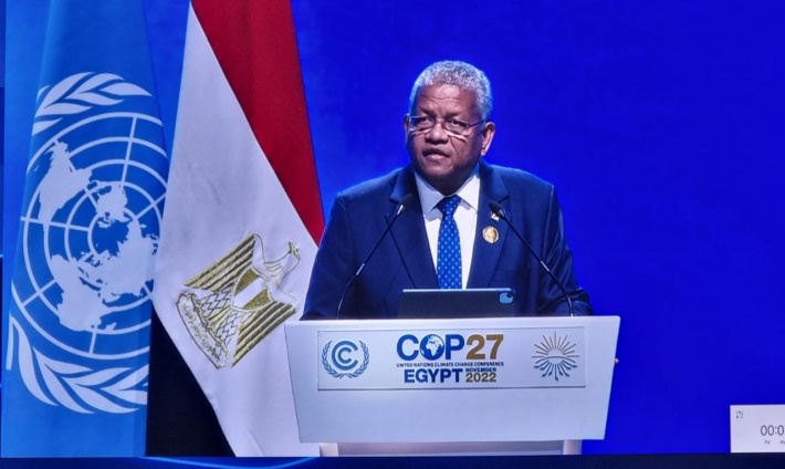 President Wavel Ramkalawan addresses COP27 in Egypt