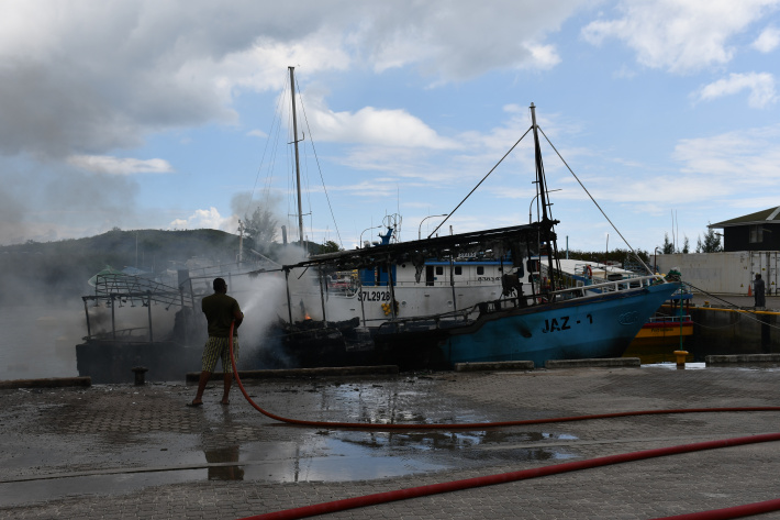 Fire destroys seven fishing boats at Providence port