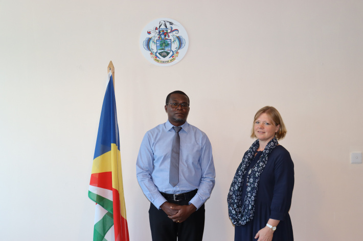 French ambassador calls on Minister Joubert