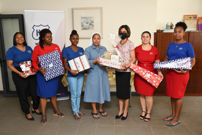 HIS honours annual donation to Foyer de la Providence