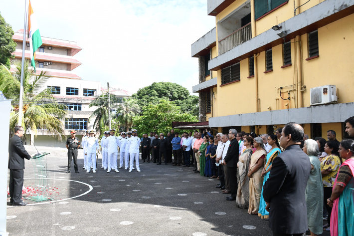 Flag hoisting marks 74th Republic Day of India