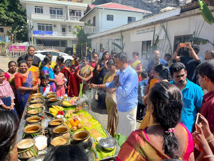 ‘Pongal’ celebrated with fervor by devotees in Seychelles