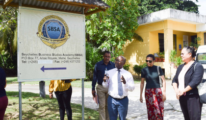 Education minister conducts first official visit to SBSA