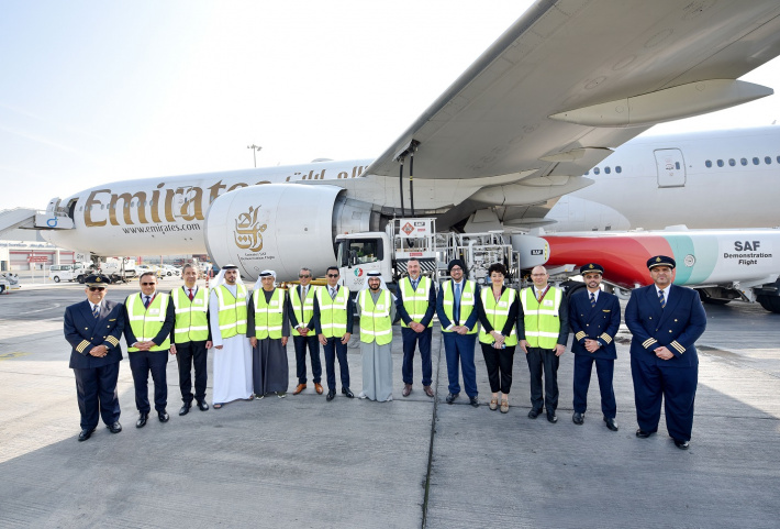 Emirates operates milestone demonstration flight powered with 100% Sustainable Aviation Fuel
