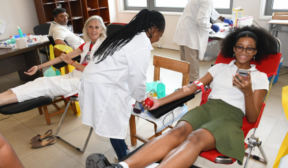 ISS kicks off community engagement with a blood drive