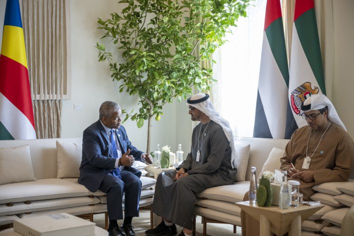 President Ramkalawan meets with UAE President at World Government Summit 2023