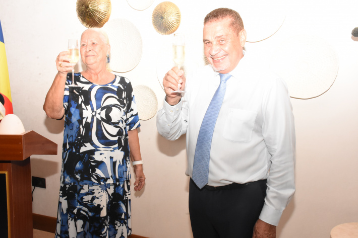 Foreign Affairs & Tourism Minister Sylvestre Radegonde hosts annual diplomatic cocktail