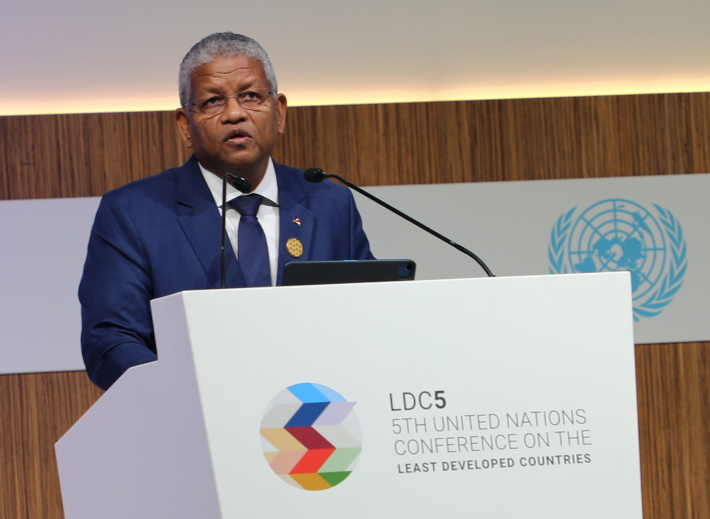 President Wavel Ramkalawan addresses LDC5 Plenary Session