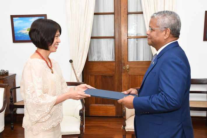 Philippines ambassador presents credentials to president Ramkalawan