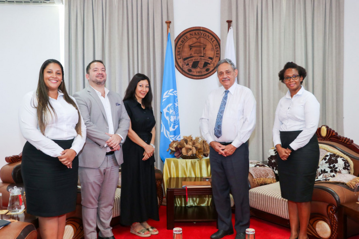 UN resident coordinator for Mauritius and Seychelles pays courtesy call on Speaker of the National Assembly