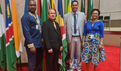 Seychelles delegation attends the sitting of the Pan-African Parliament Committees