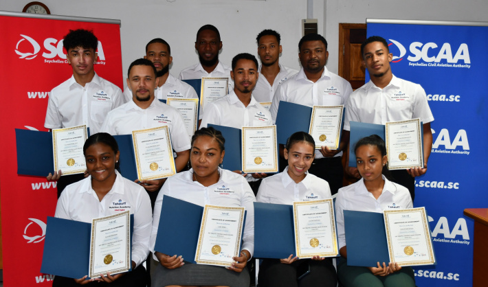 Twelve SCAA trainees graduate from air traffic control course
