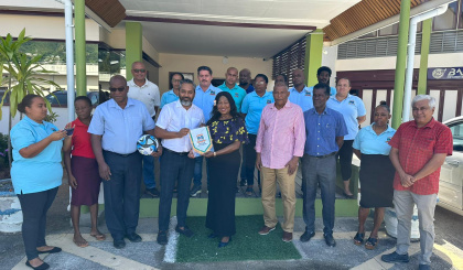 Football     Fifa secretary general meets SFF staff