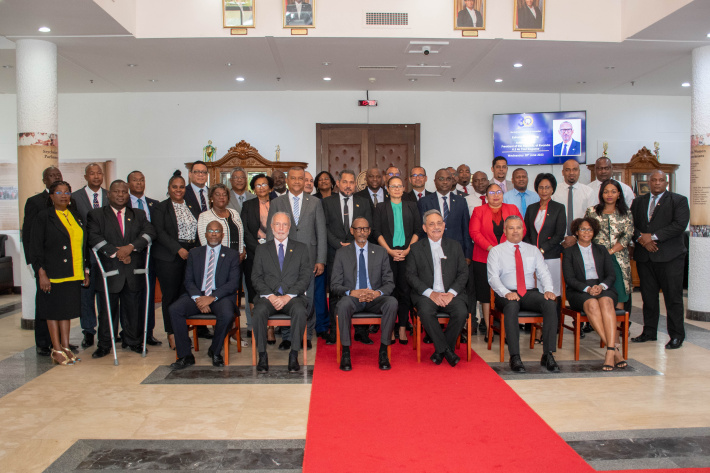    Rwandan President Paul Kagame addresses the National Assembly