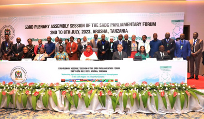 President of SADC Parliamentary Forum presides over 53rd Plenary Assembly