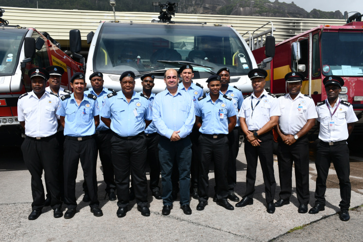 New ranking for seven promoted airport firefighters   
