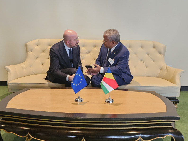 President Ramkalawan holds talks with President of the EU Council