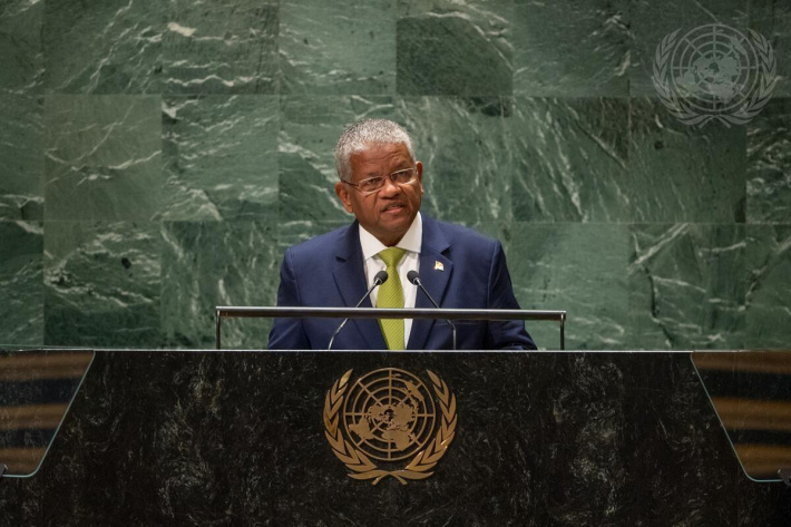 President Wavel Ramkalawan addresses the 78th session of the United Nations General Assembly   