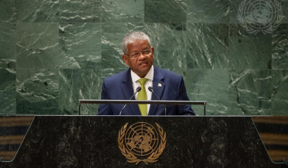 President Wavel Ramkalawan addresses the 78th session of the United Nations General Assembly   