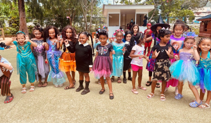 ISS celebrates ‘Spooktacular’ Halloween dress-up and crazy hair day