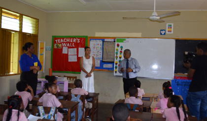 President Ramkalawan visits Anse Royale primary pupils   