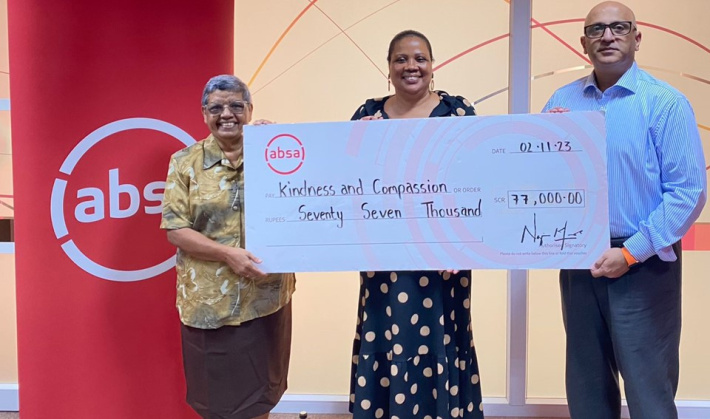 Absa Seychelles contributes to mental health and suicide prevention