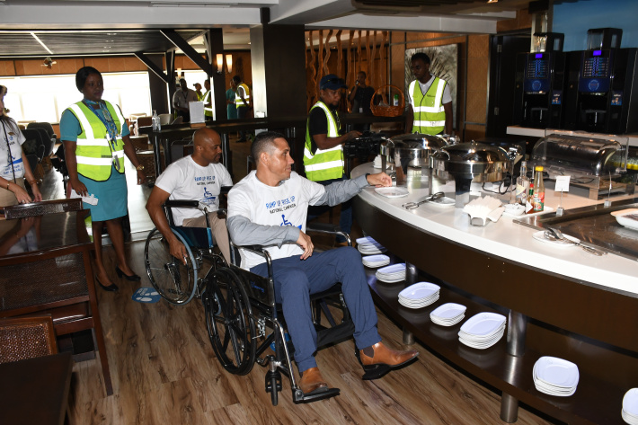 Wheelchair challenge goes to Seychelles’ international airport   