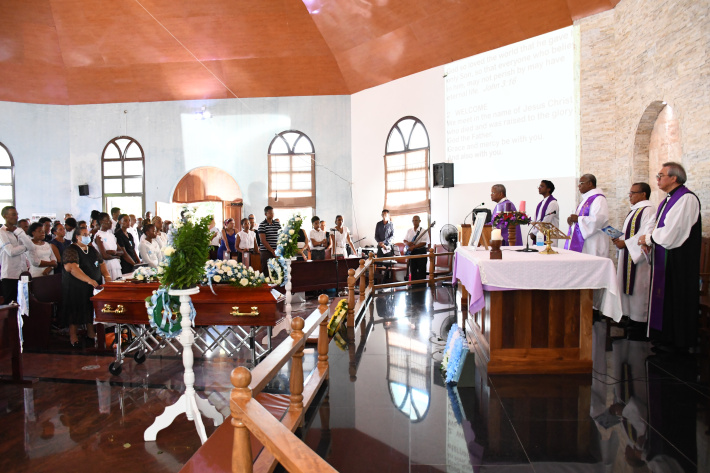 Disaster victim Hyacinthe Napoleon laid to rest