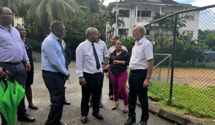 President Ramkalawan visits key locations in Les Mamelles     