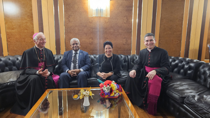 President Wavel Ramkalawan arrives in Rome ahead of audience with Pope Francis