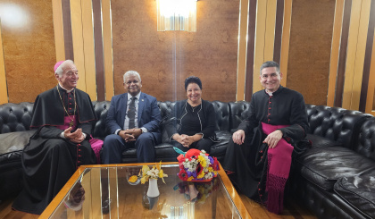 President Wavel Ramkalawan arrives in Rome ahead of audience with Pope Francis