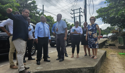 President Ramkalawan visits key  projects in west region of Mahé