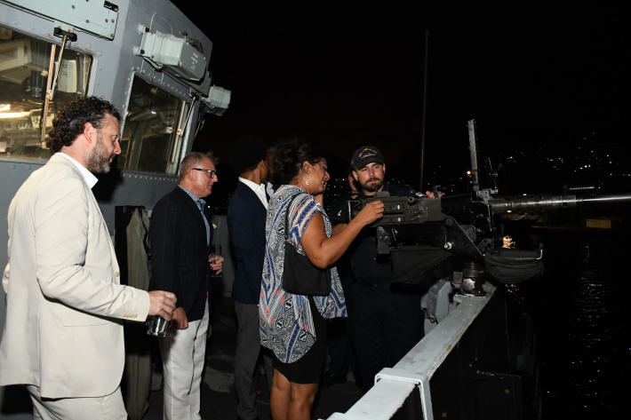 HMS Lancaster hosts reception