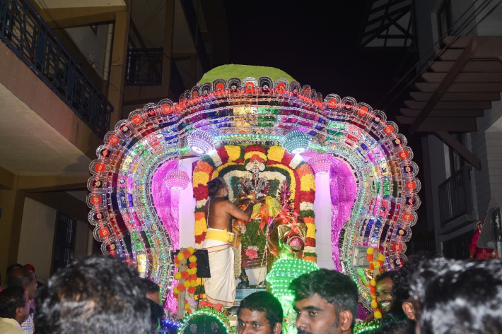 Hindus celebrate the Vinayagar Chathurthi Festival