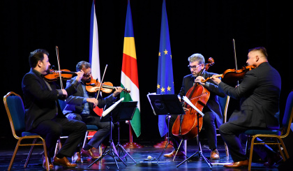 Epoque Quartet performs in Seychelles