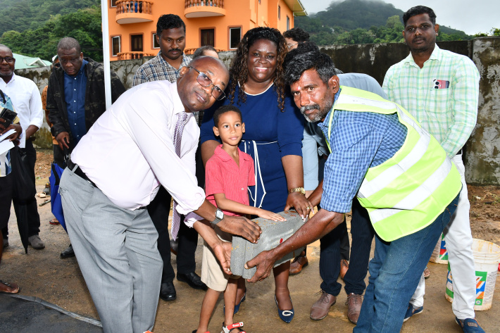 Foundation stone laid for new  block at La Rosière primary     By Patrick Joubert