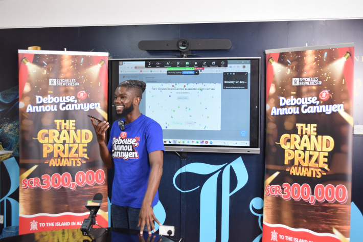 Frankie Rose wins Seychelles Breweries Ltd Grand Prize