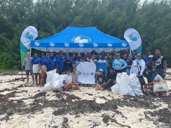 SPGA organises special beach cleanup for Ste Anne Marine Park’s 52nd anniversary