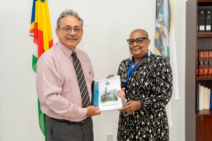 CBS Governor presents Annual Report 2024 to Speaker
