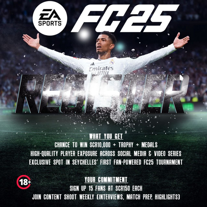 Seychelles kicks off historic FC25 tournament with massive cash prize, fan-powered action