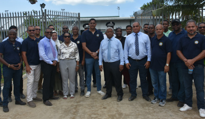 Presidential visit of the Roche Caïman sports complex