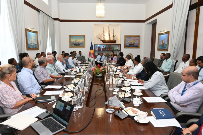 President Ramkalawan meets business community to share government plans