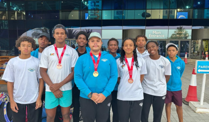 Bronze medals for Amos Ferley in the 50m and 100m freestyle