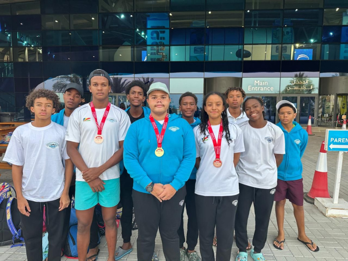 Bronze medals for Amos Ferley in the 50m and 100m freestyle