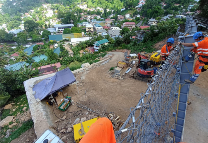 St Louis hill stabilisation project progressing well