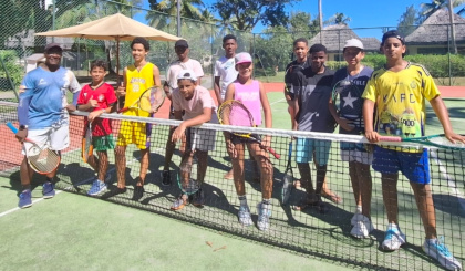 Former tennis champion inspiring young talents on Praslin