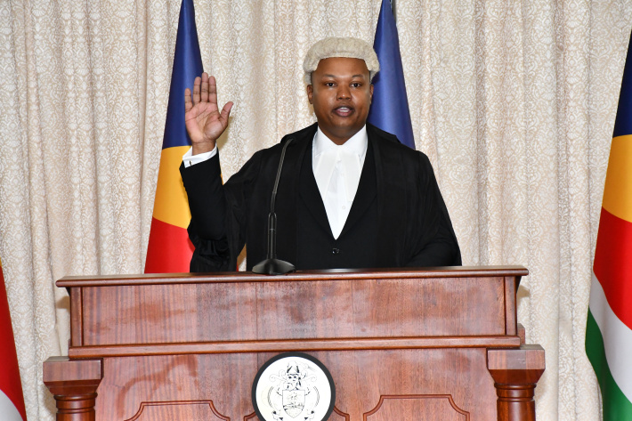 Andy Asba sworn in as Master of the Supreme Court